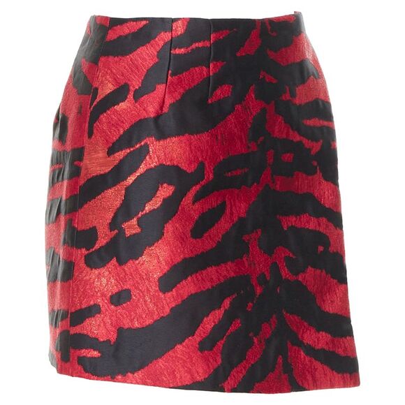 Dolce Gabbana Tiger Stripe Jacquard Mini Skirt - Picture 3 of 9